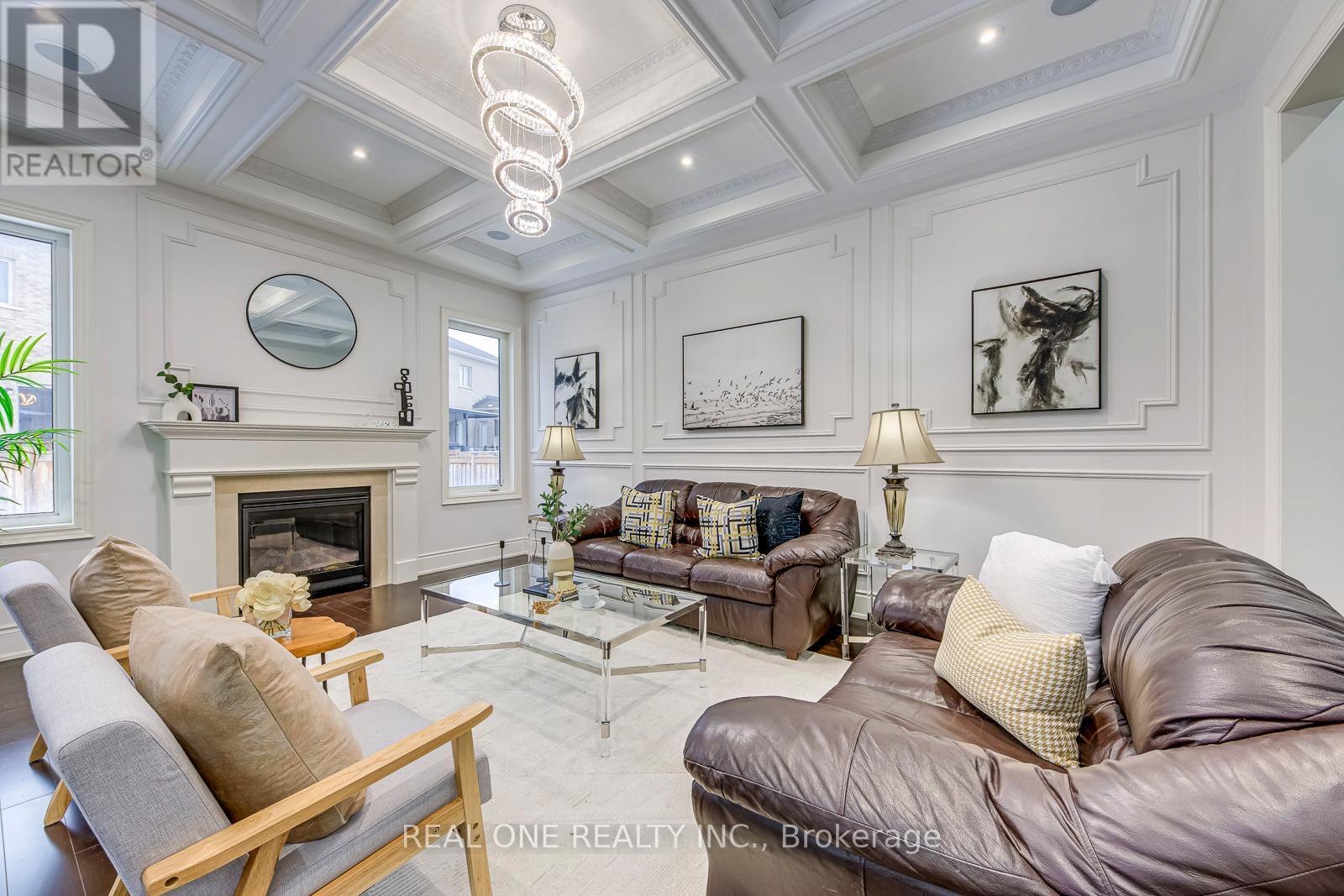 3159 William Rose Way, Oakville, ON - Indoor Photo Showing Living Room With Fireplace