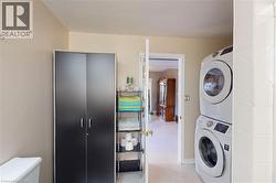 Main floor bathroom and laundry -