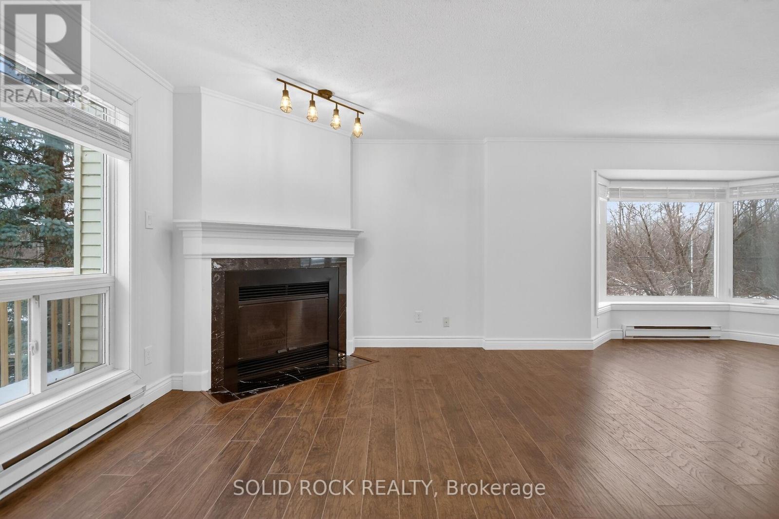 35 - 360 Briston Private, Ottawa, ON - Indoor Photo Showing Living Room With Fireplace
