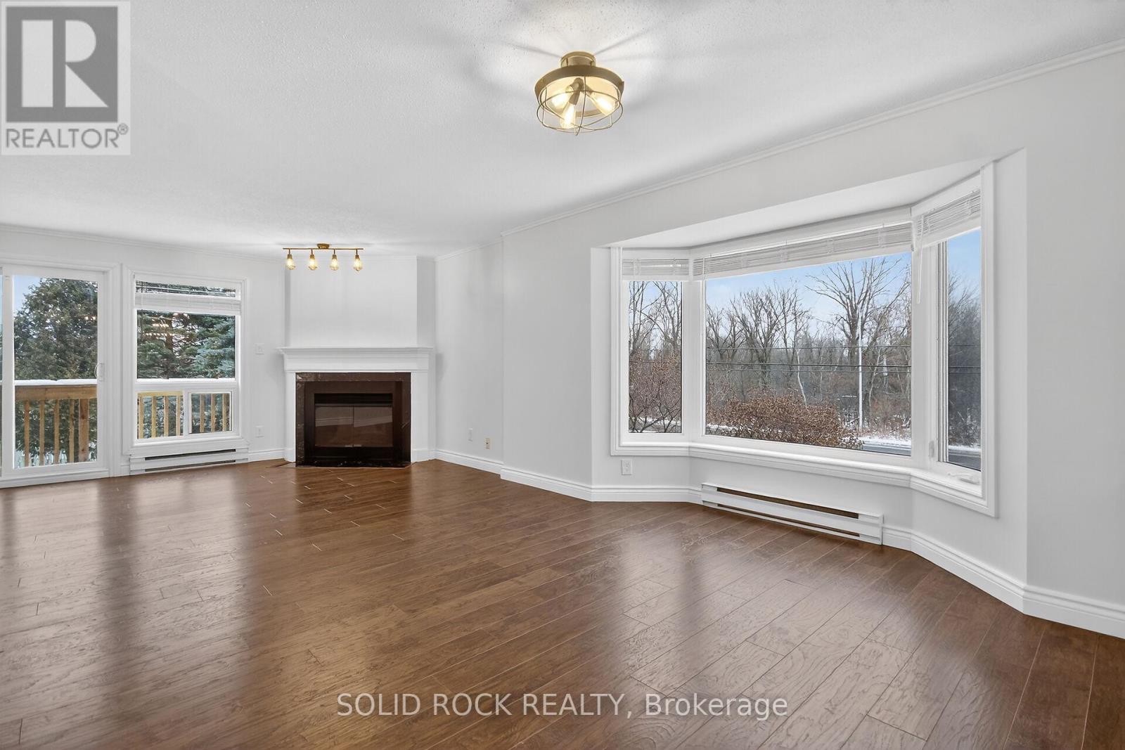 35 - 360 Briston Private, Ottawa, ON - Indoor Photo Showing Living Room With Fireplace