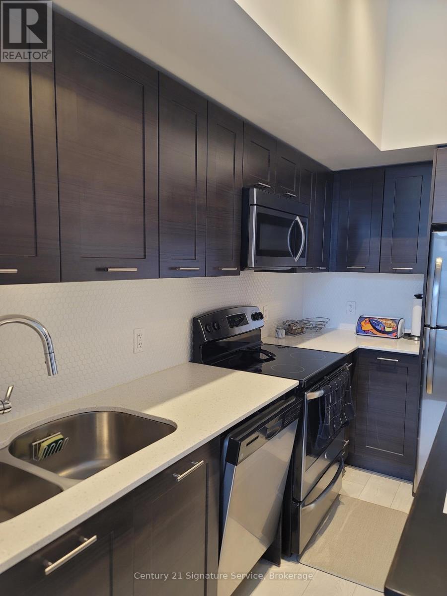 4503 - 2220 Lakeshore Boulevard W, Toronto, ON - Indoor Photo Showing Kitchen With Stainless Steel Kitchen With Double Sink