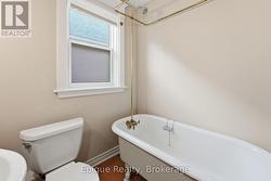 Main bathroom with clawfoot tub -