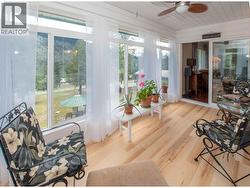 Sunroom with lake views -