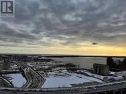 View from balcony looking southwest -