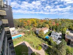 Balcony view of Pool and Garden -