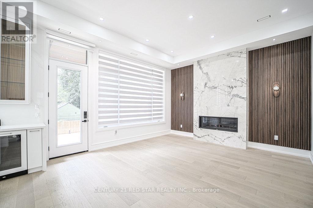 1 Frankwood Road, Toronto, ON - Indoor With Fireplace