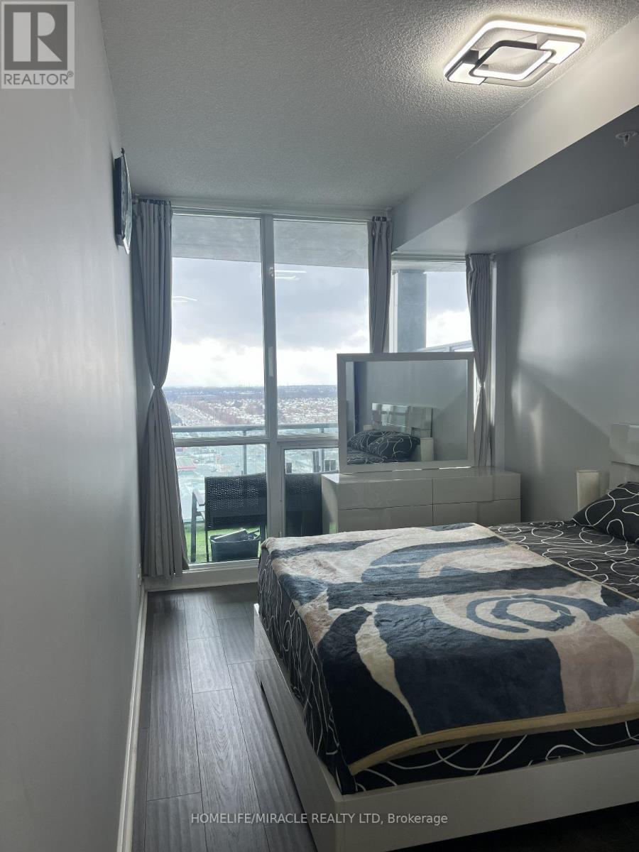 1406 - 3985 Grand Park Drive, Mississauga, ON - Indoor Photo Showing Bedroom