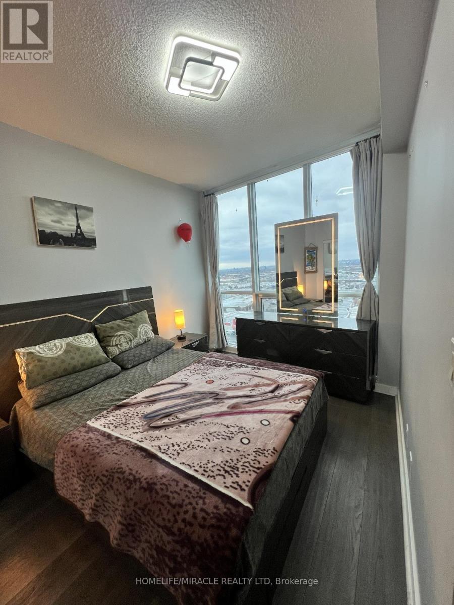 1406 - 3985 Grand Park Drive, Mississauga, ON - Indoor Photo Showing Bedroom