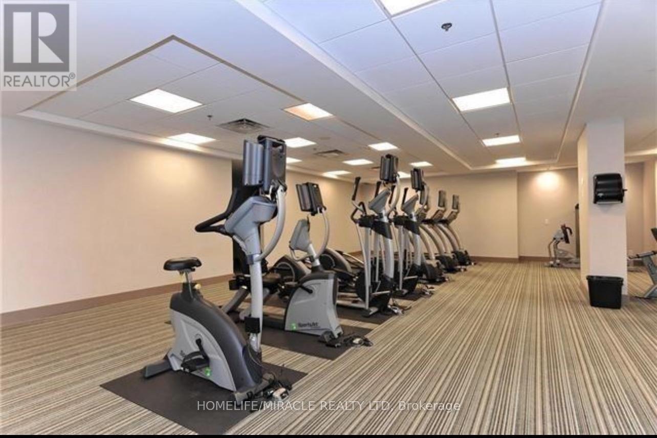 1406 - 3985 Grand Park Drive, Mississauga, ON - Indoor Photo Showing Gym Room