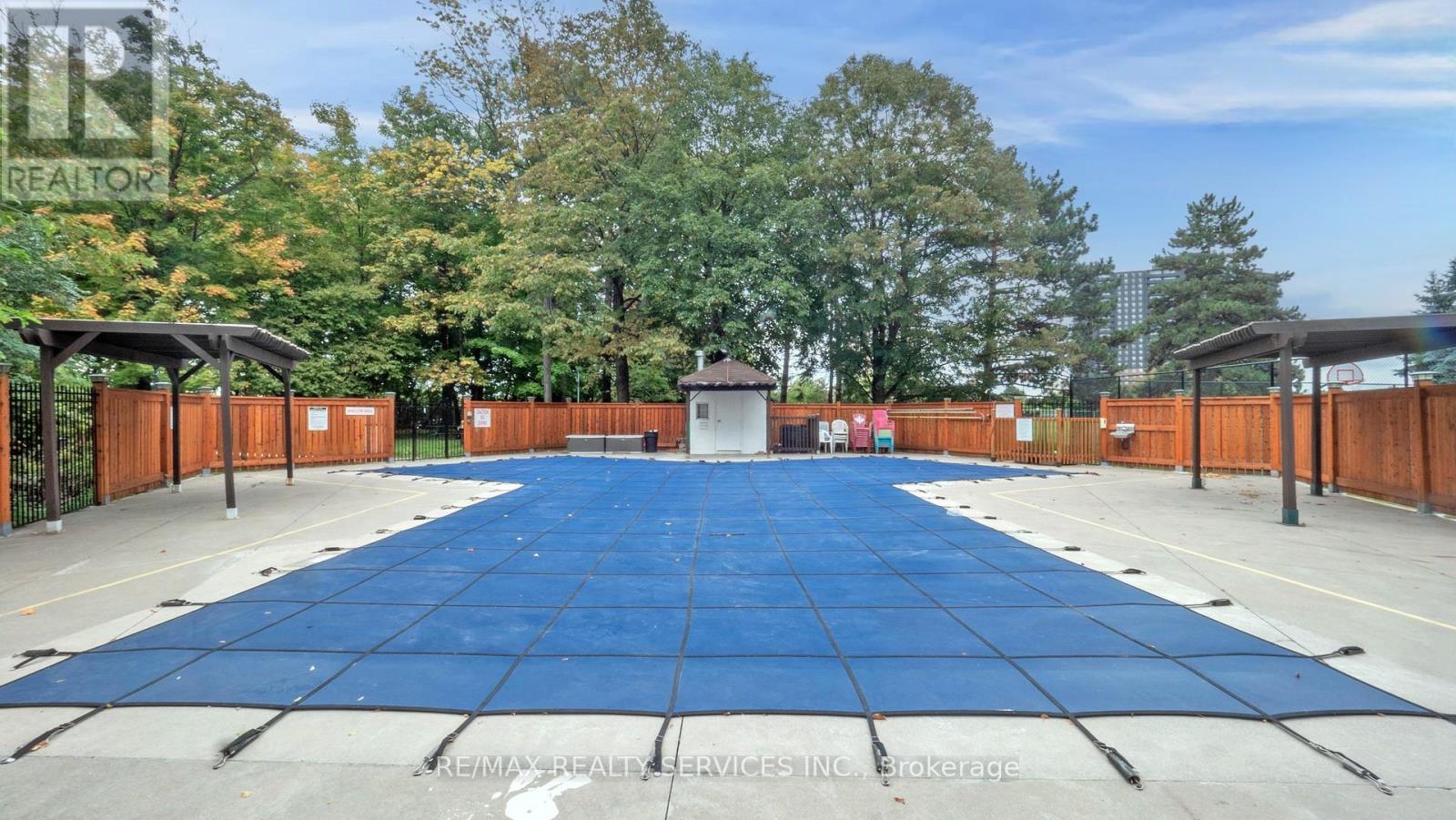 1219 - 551 The West Mall, Toronto, ON - Outdoor With In Ground Pool With Backyard