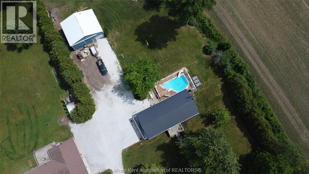 7098 Eighth Line, Raleigh Township, ON - Outdoor With In Ground Pool With View