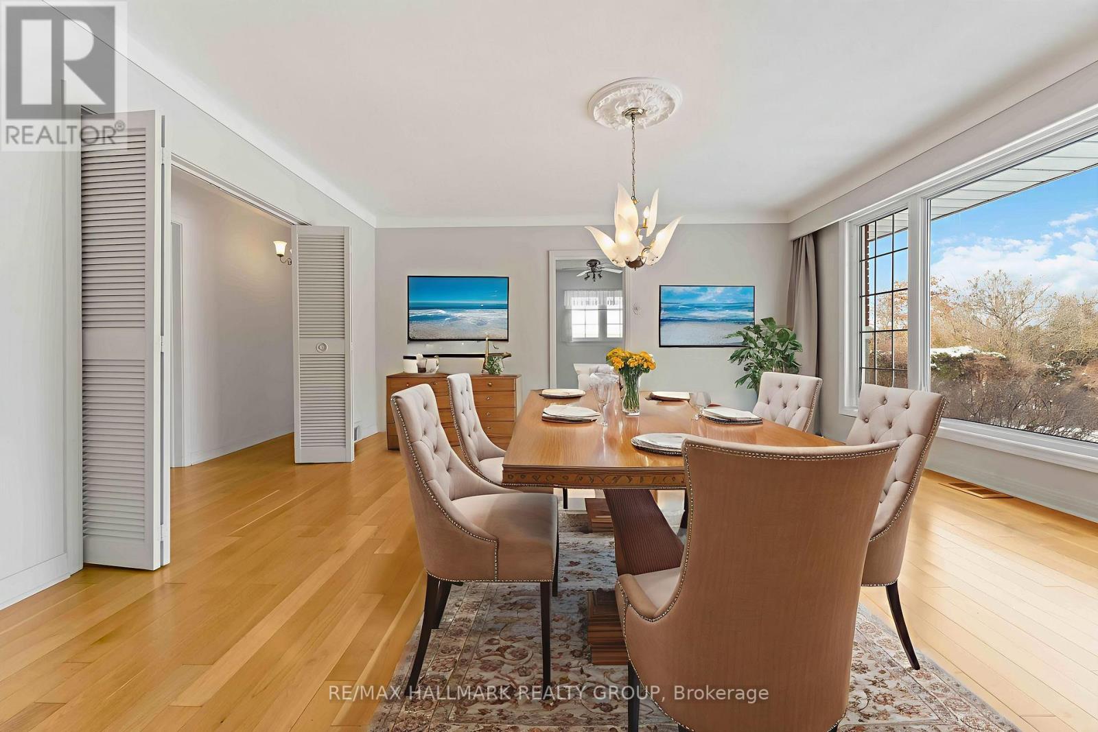 virtually staged - 3654 Navan Road, Ottawa, ON - Indoor Photo Showing Dining Room
