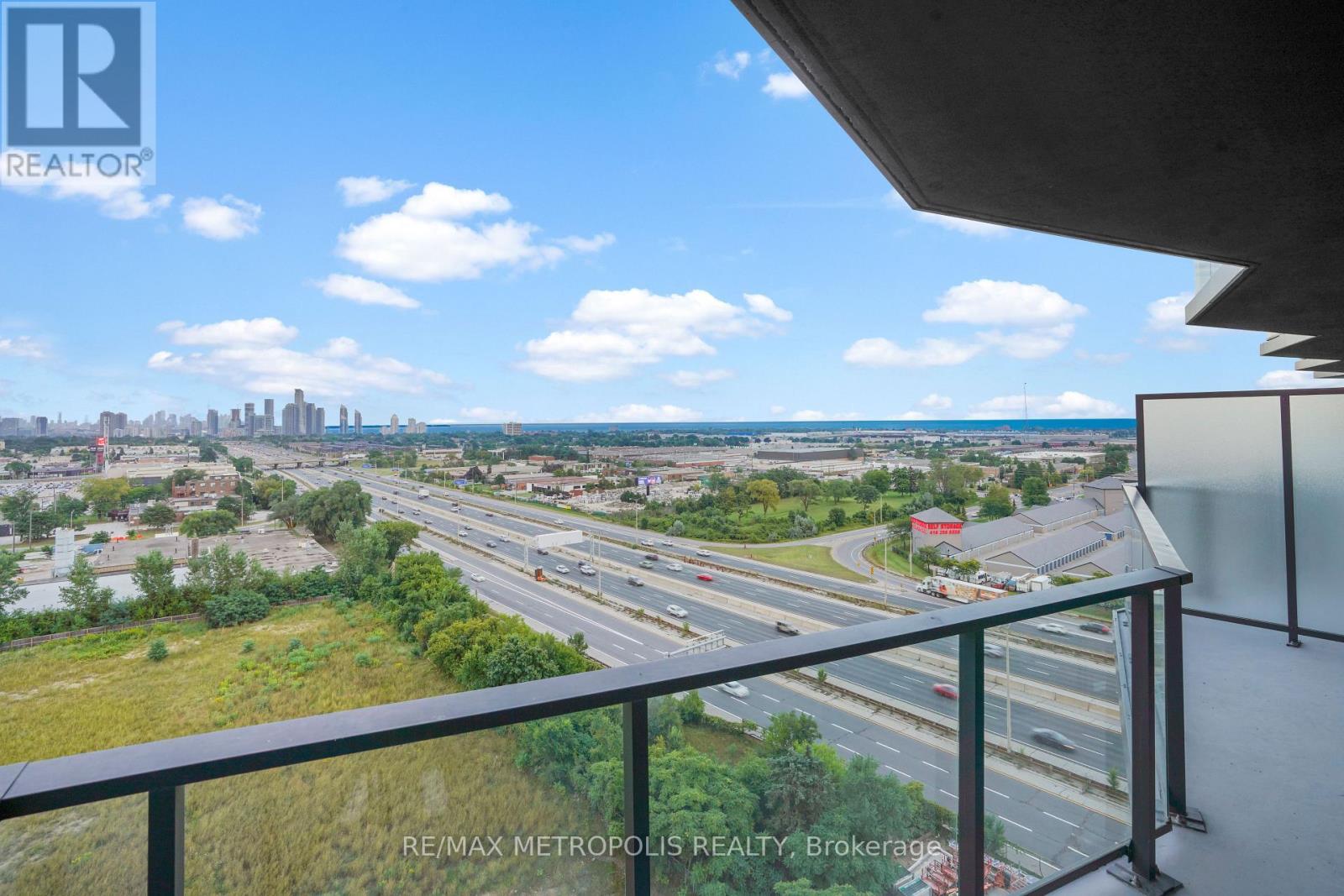 1205 - 36 Zorra Street, Toronto, ON - Outdoor With Balcony With View