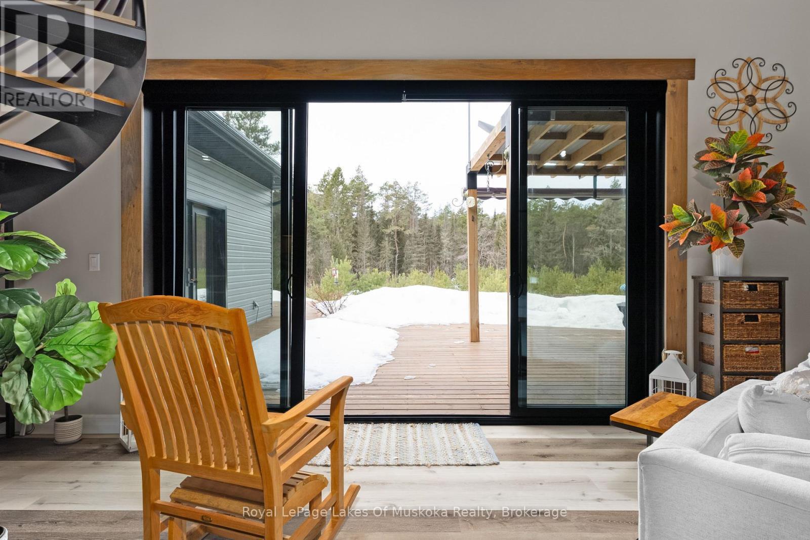 Enjoy the Private View out the Rear Yard. - 679 Boulder Road, South River, ON - Indoor