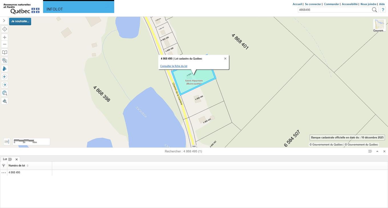 Plan (croquis) - 500 Ch. De La Carrière, Saint-Hippolyte, QC - Other