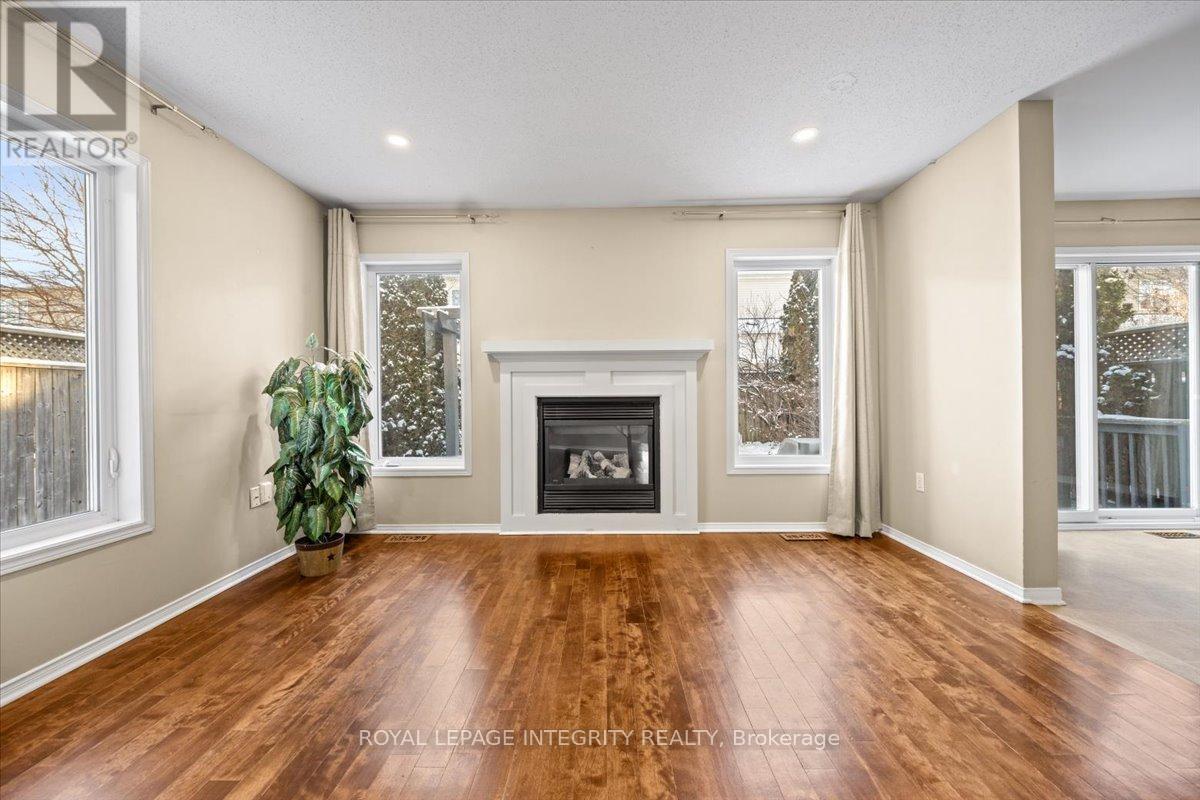 Living Area - 120 Grovemont Drive, Ottawa, ON - Indoor Photo Showing Living Room With Fireplace