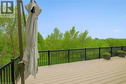Deck with a view of trees -