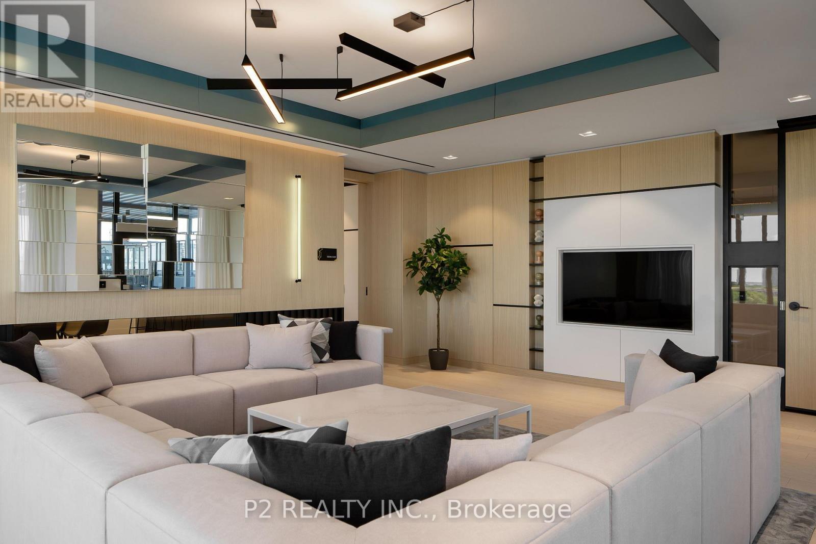 2805 - 36 Zorra Street, Toronto, ON - Indoor Photo Showing Living Room