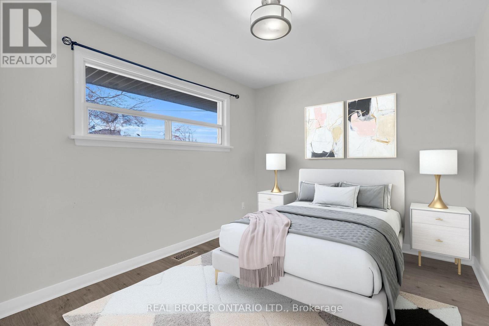 Upper Unit-Virtually Staged - 220 Bruce Street, Kitchener, ON - Indoor Photo Showing Bedroom