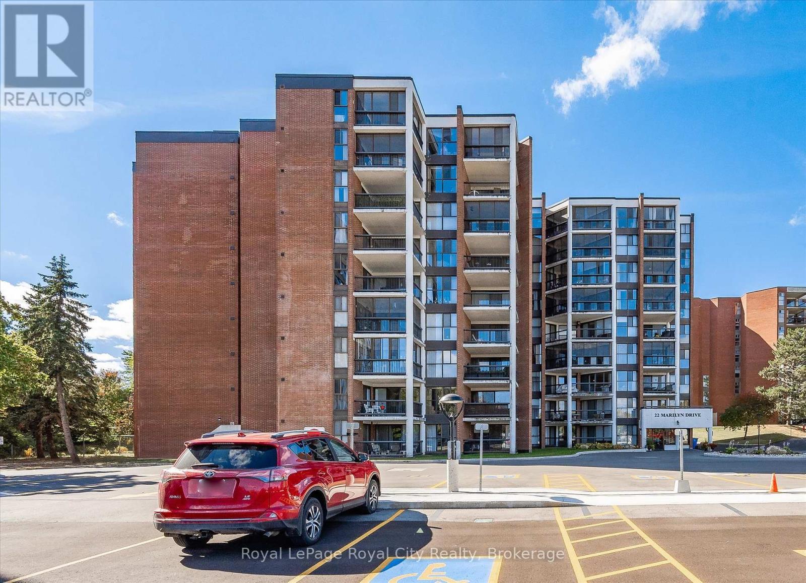 501 - 22 Marilyn Drive, Guelph (Riverside Park), ON - Outdoor With Balcony With Facade