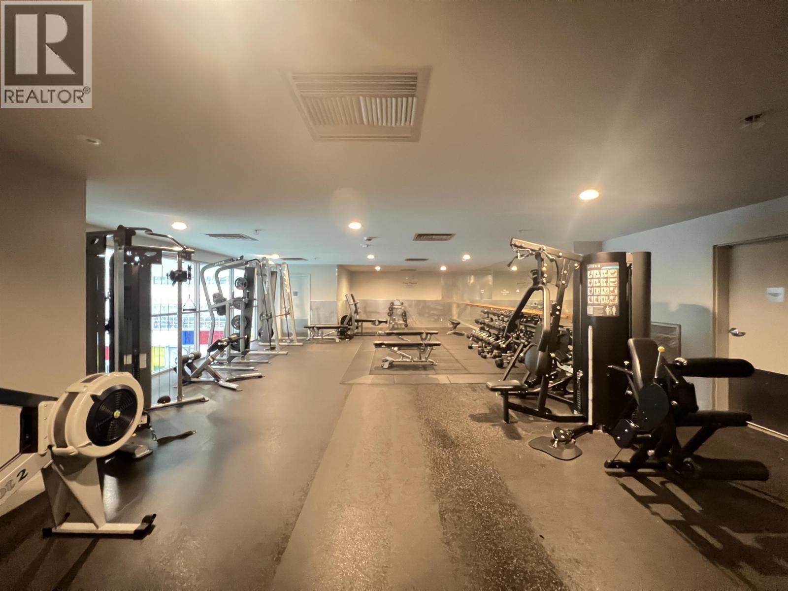 2301 161 W Georgia Street, Vancouver, BC - Indoor Photo Showing Gym Room