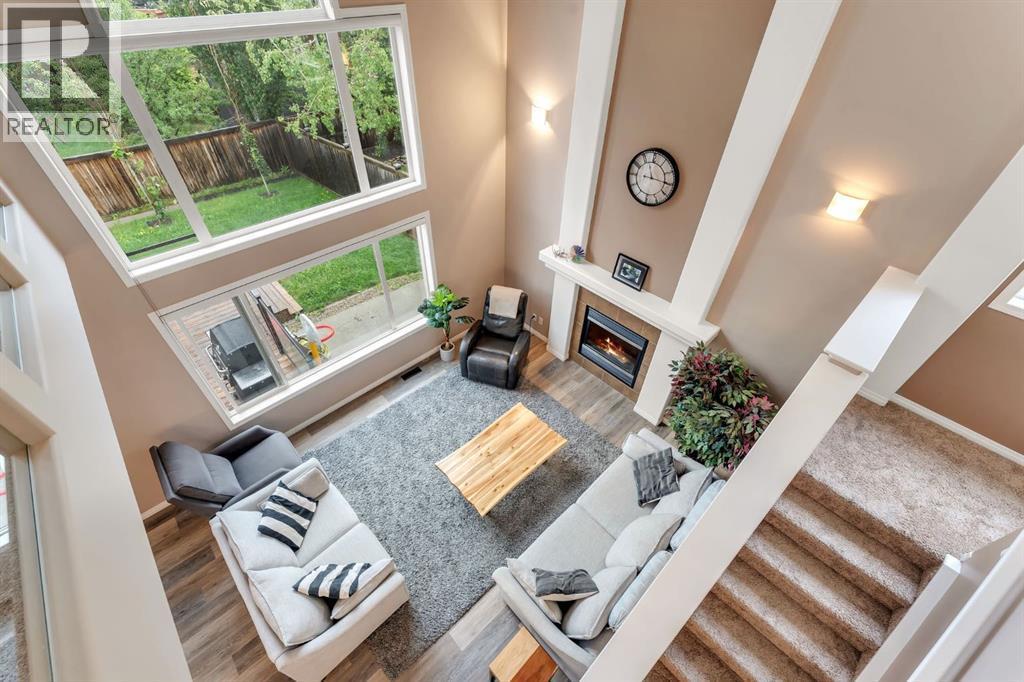 405 Kincora Drive Nw, Calgary, AB - Indoor With Fireplace