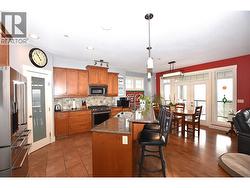 raised bar in the kitchen - granite counter tops -