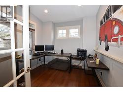 Home office just inside the front door -