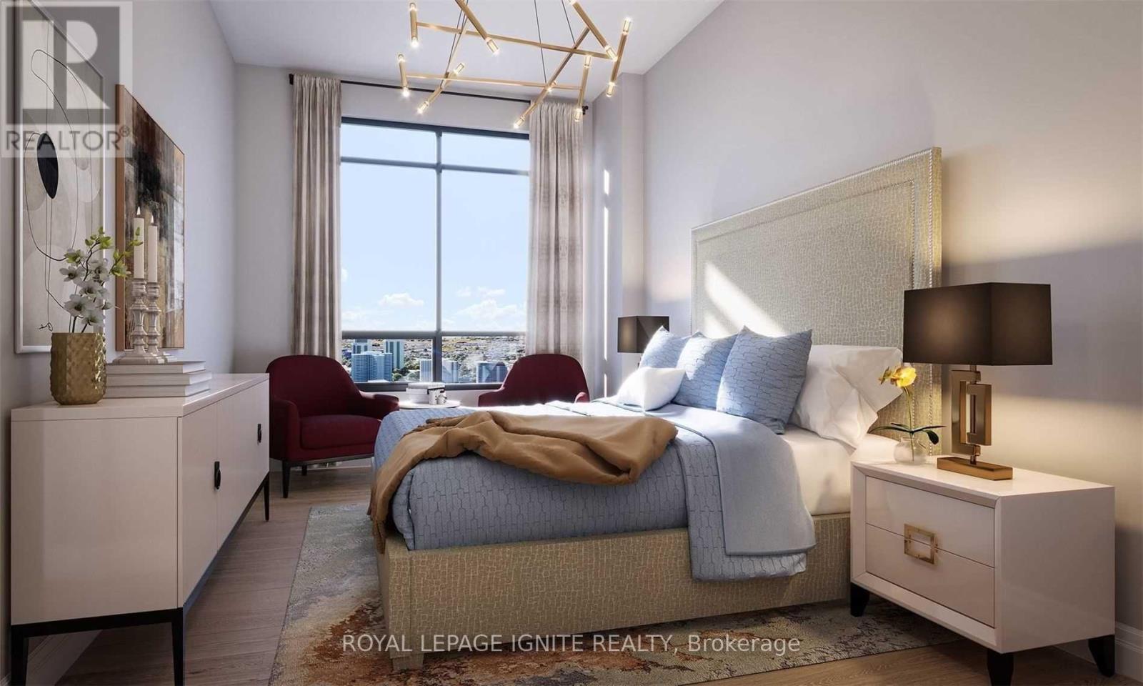 1605 - 24 Elm Drive, Mississauga, ON - Indoor Photo Showing Bedroom