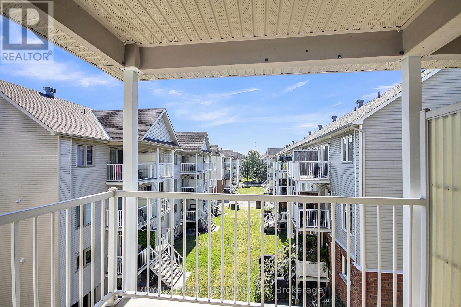 Balcony on 2nd Level off of Primary Bedroom. - 151 - 1512 Walkley Road S, Ottawa, ON - Outdoor With Balcony With Exterior
