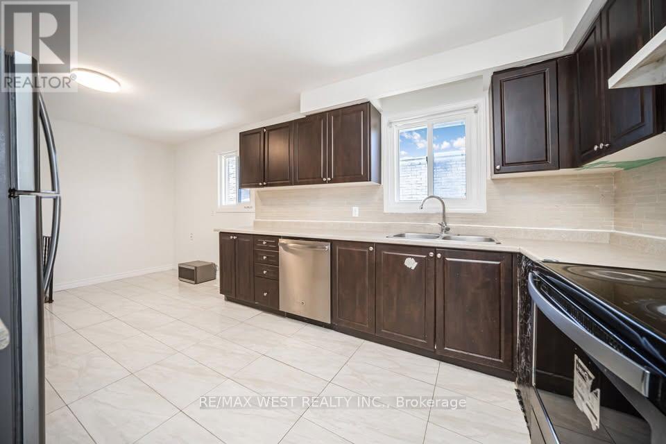 Upper Floor - 44 Fallway Road, Brampton, ON - Indoor Photo Showing Kitchen With Double Sink