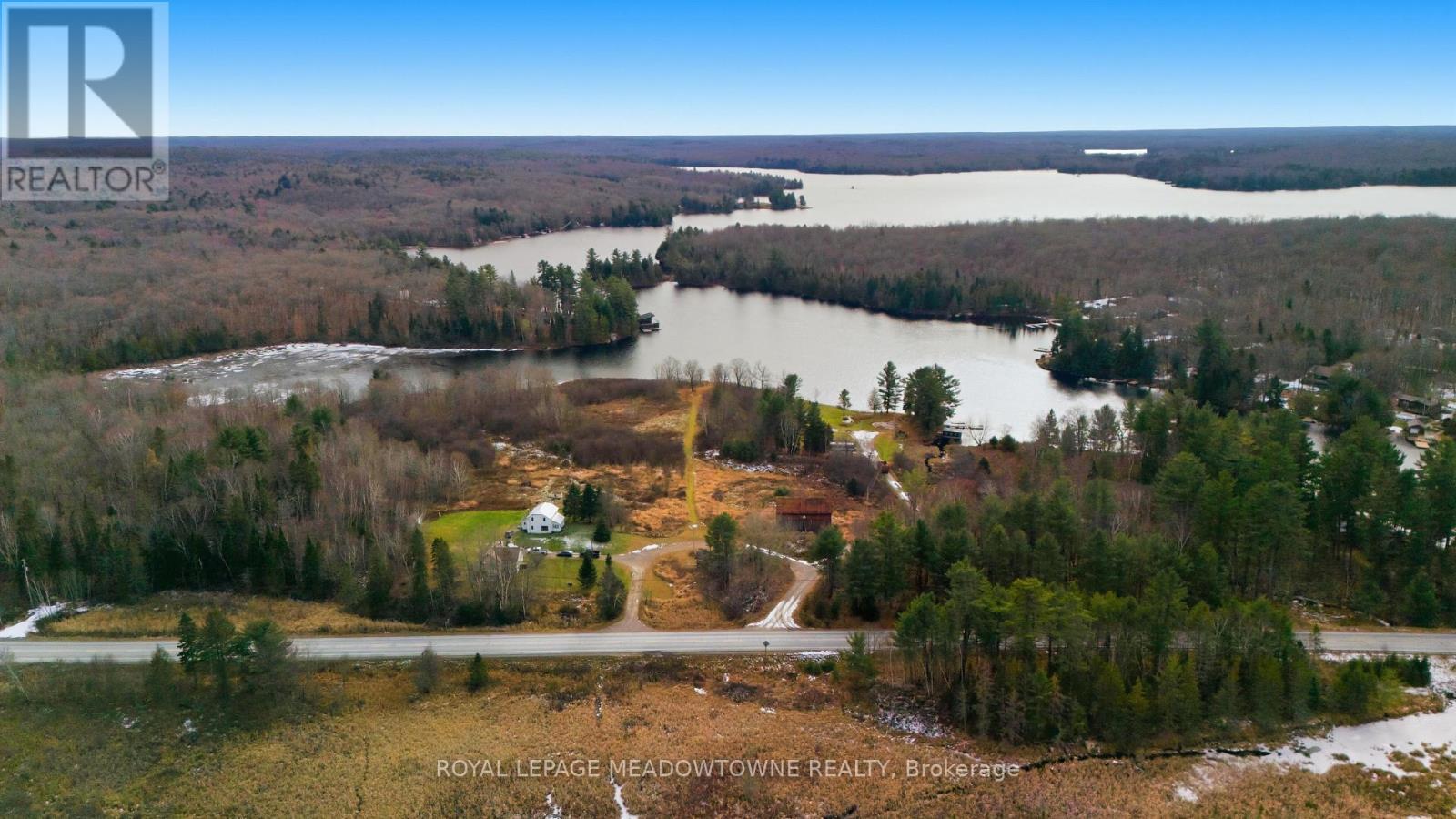 Views toward Ahmic Lake and Magnetawan river - 5403A Highway 124 Highway, Magnetawan, ON - Outdoor With Body Of Water With View