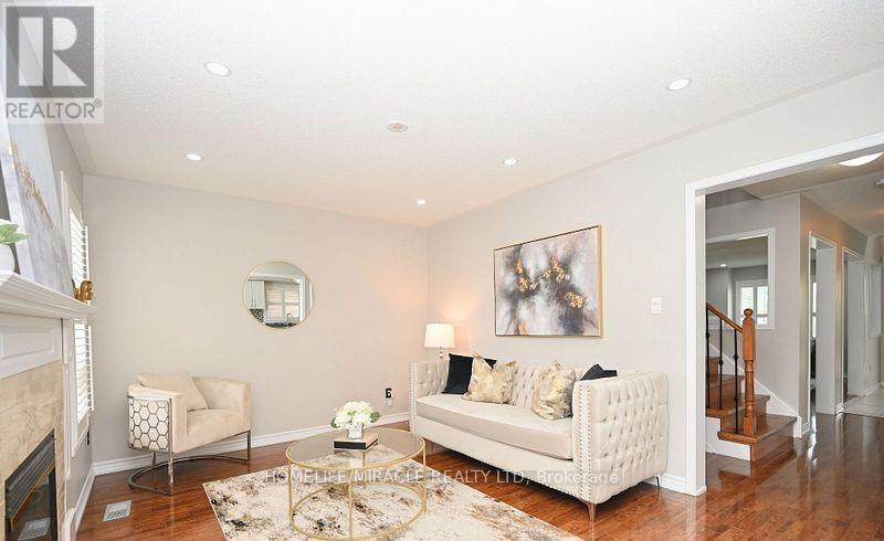 13 Galveston Crescent, Brampton, ON - Indoor Photo Showing Living Room With Fireplace