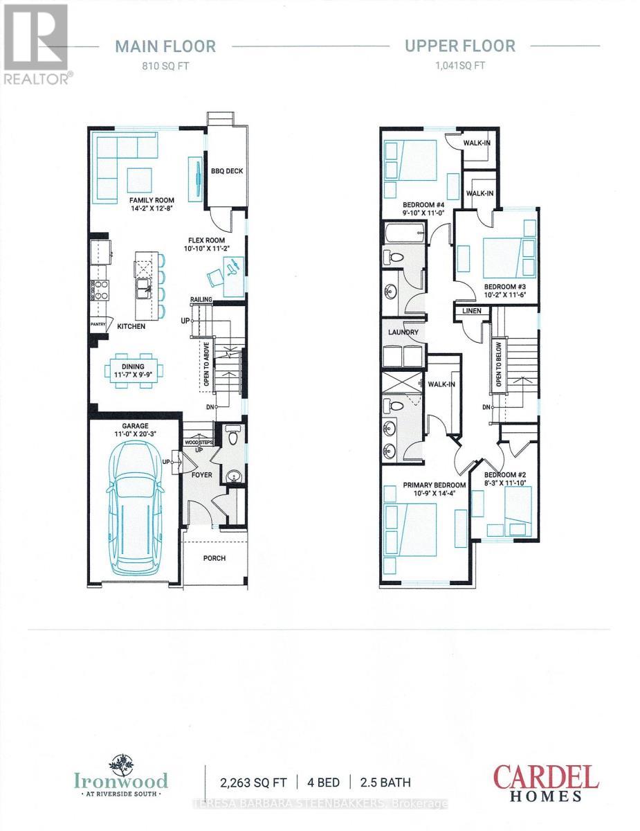 Main and upper floor plan - 1063 Acoustic Way, Ottawa, ON - Other