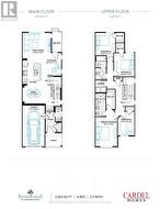Main and upper floor plan -
