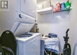 In suite laundry and large storage area -