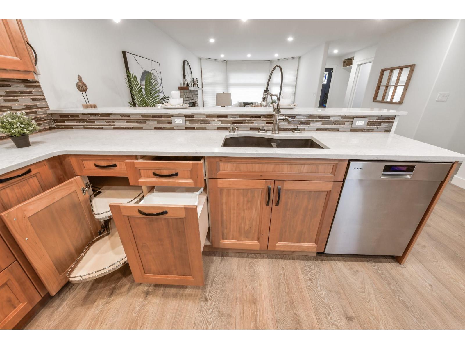 6035 172B Street, Surrey, BC - Indoor Photo Showing Kitchen With Double Sink