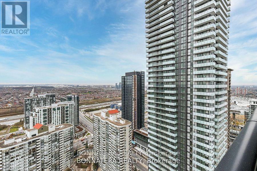 3702 - 4130 Parkside Village Drive, Mississauga, ON - Outdoor With Balcony With Facade