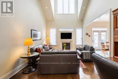 203 Hunterwood Chase, Vaughan, ON - Indoor Photo Showing Living Room With Fireplace
