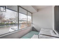 Enclosed sun room. -