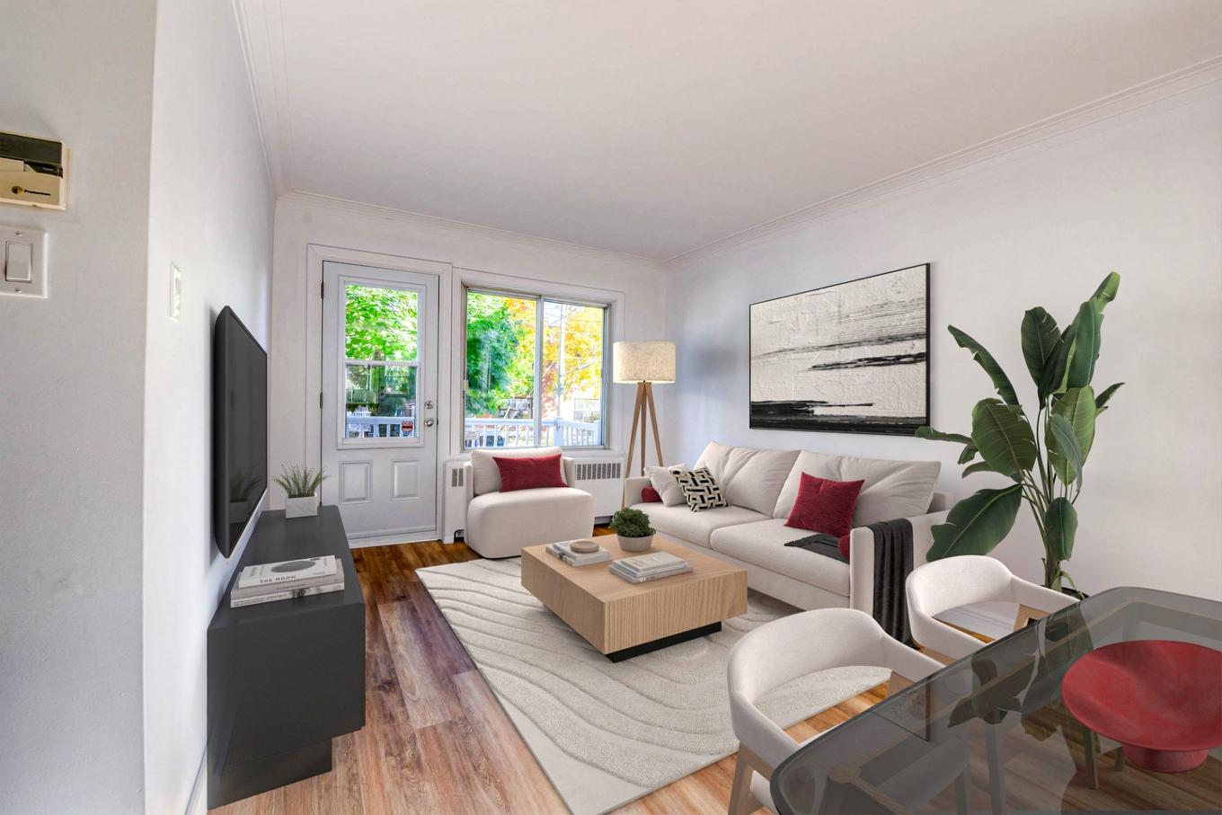 Salon - 6820 - 6822 36E Avenue, Montréal (Rosemont/La Petite-Patrie), QC - Indoor Photo Showing Living Room