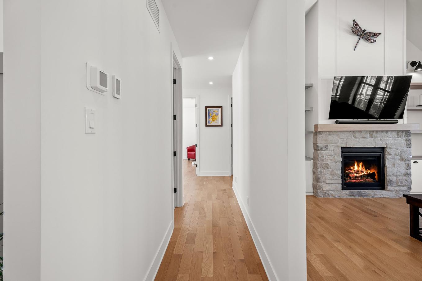 Passageway - 349 Ch. Des Mômes, Saint-Sauveur, QC - Indoor With Fireplace