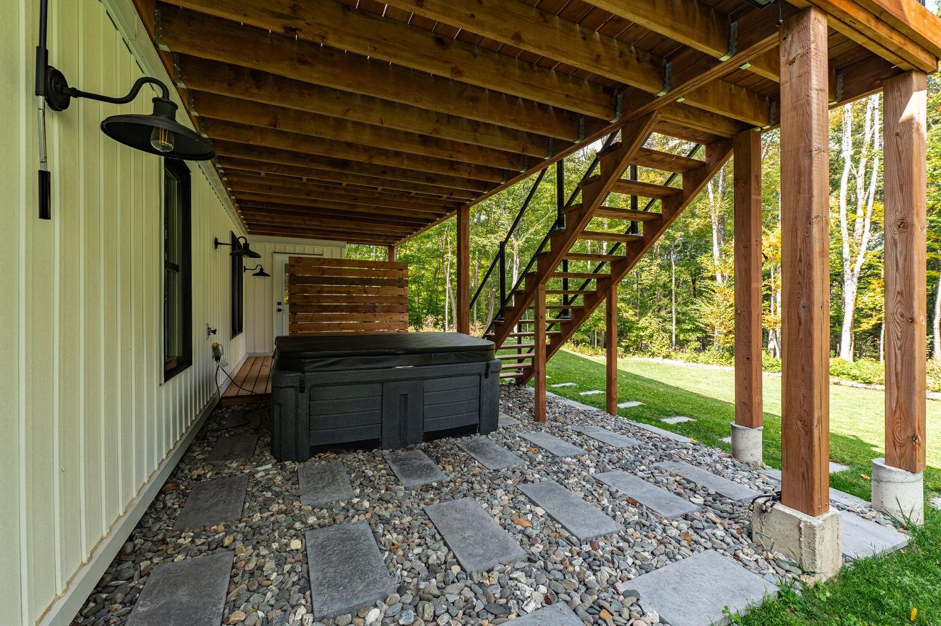 Backyard - 349 Ch. Des Mômes, Saint-Sauveur, QC - Outdoor With Deck Patio Veranda With Exterior