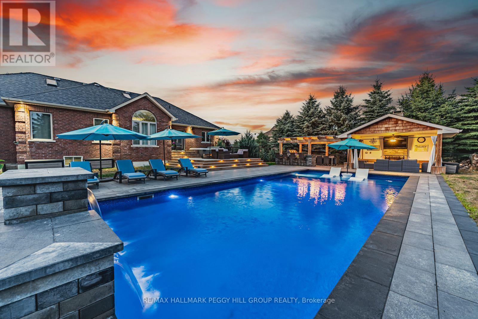 5 Munro Court, Springwater, ON - Outdoor With In Ground Pool With Deck Patio Veranda