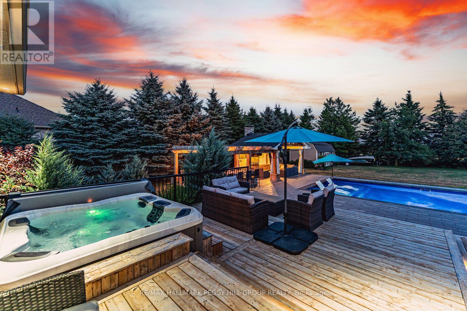 5 Munro Court, Springwater, ON - Outdoor With In Ground Pool With Deck Patio Veranda