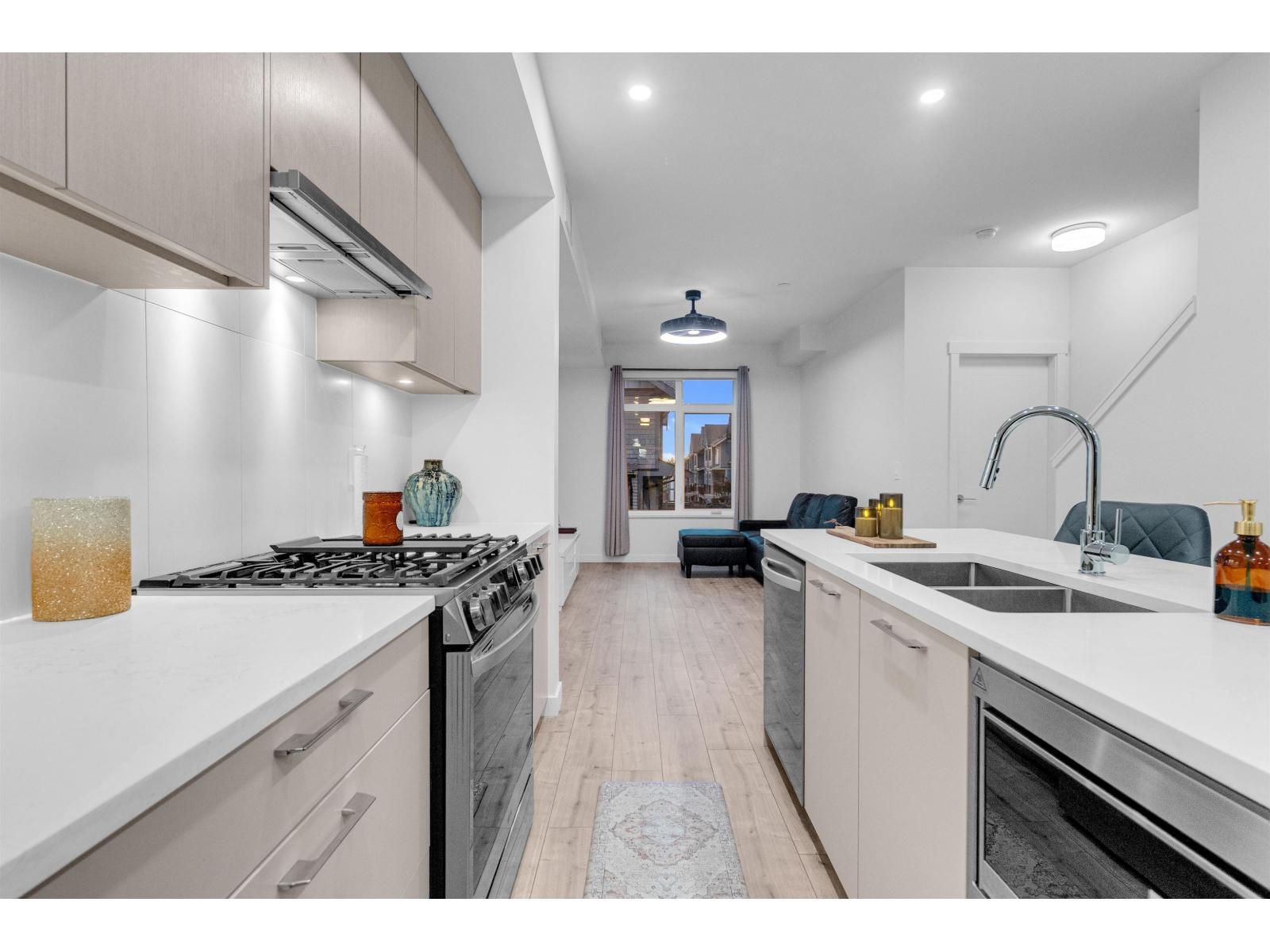 226 6951 204 Street, Langley, BC - Indoor Photo Showing Kitchen With Double Sink With Upgraded Kitchen