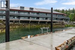 Dock area with a water view -