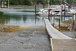 Dock with a water view -