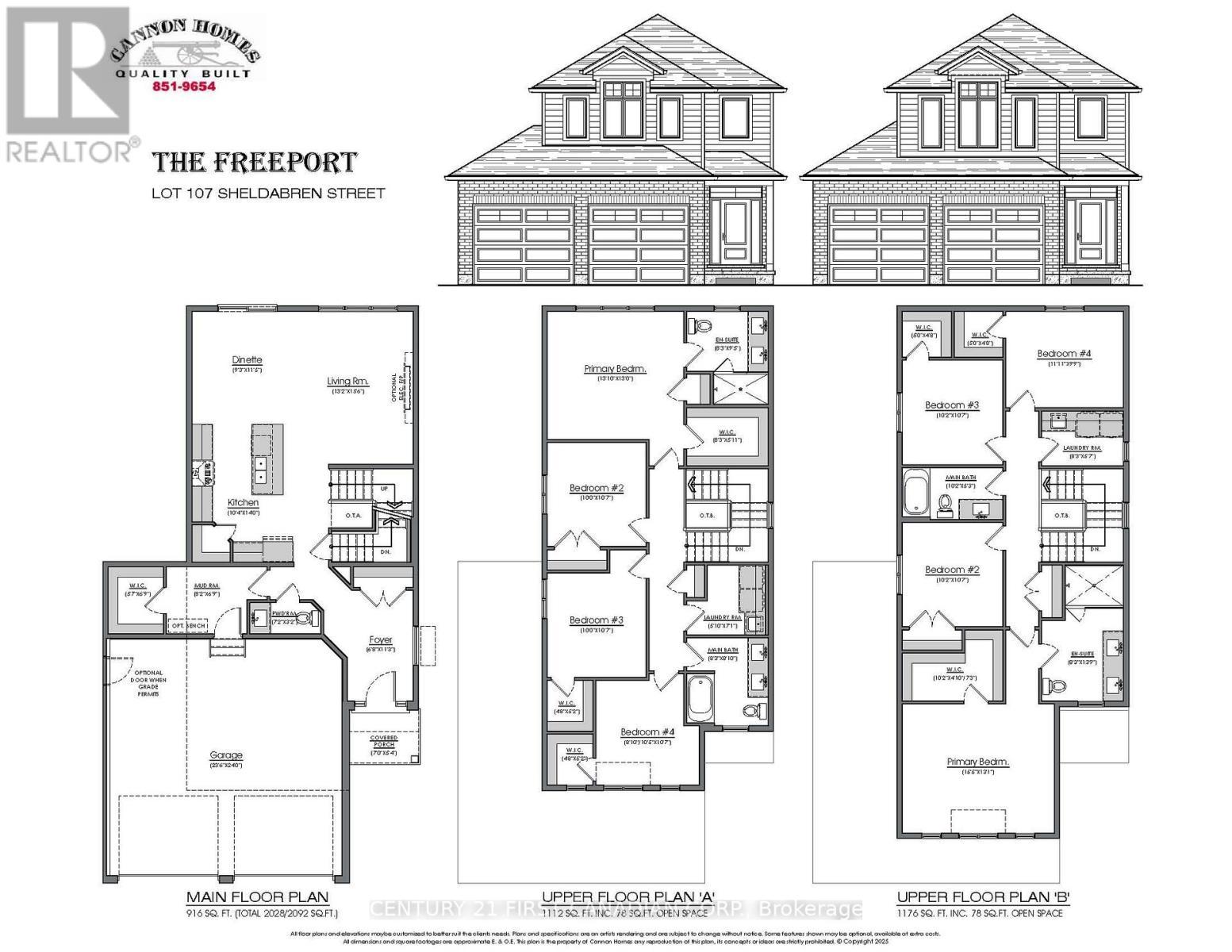 Freeport Floor Plan - Upper Floor B - 103 Sheldabren Street, North Middlesex (Ailsa Craig), ON - Other