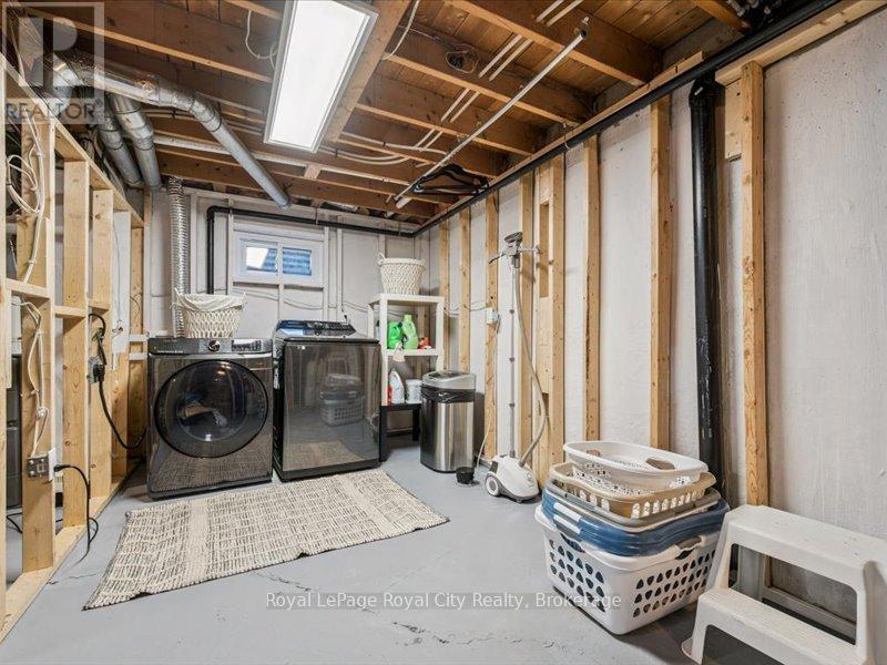 Laundry room has a 3pc bathroom rough in - 41 - 121 Bagot Street, Guelph (Junction/Onward Willow), ON - Indoor Photo Showing Laundry Room